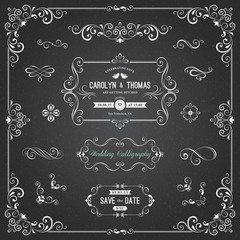 Chalkboard Wedding Calligraphy