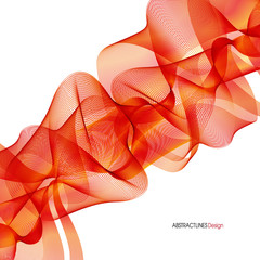 Abstract red swirl vector background