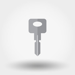 Key icon. Flat.