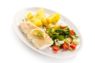 Fish dish - fish fillet and vegetables