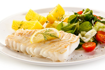 Fish dish - fish fillet and vegetables