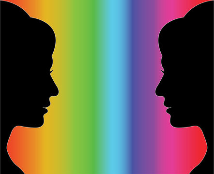 The LGBT symbol background