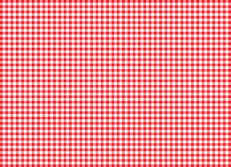 Tischdecke Karomuster in Rot