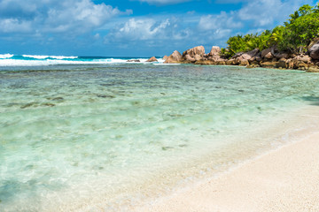 Beautiful beach - Anse Cocos - La Digue, Seychelles