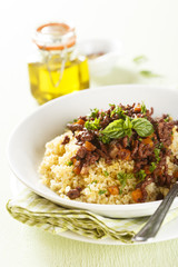 Bulgur with beef ragout