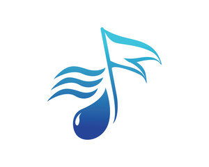 Modern Music Logo Symbol - Hydro Eco Music