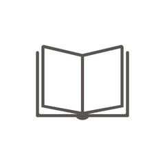 Book Icon flat style on a white background