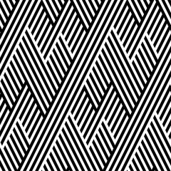 Vector naadloze textuur. Geometrisch abstracte achtergrond. Monochroom herhalend patroon van onderbroken lijnen.