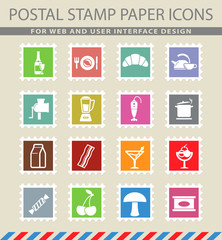 Food and kitchen simply icons