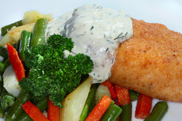 cutlet with vegetables