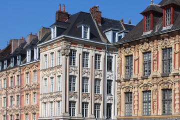 Lille (North of France) / Façades de la Grand place