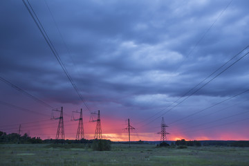 high voltage transmission lines