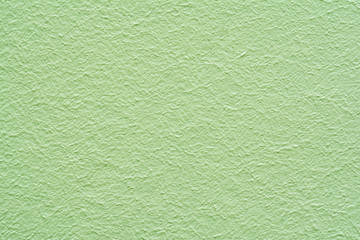 Wall plastered light green