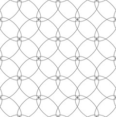 Abstract Geometric Seamless Pattern Thin Lines