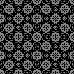 Elegant dark antique background image of round cross flower frame