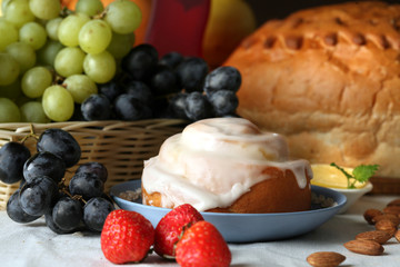 bread and fruit