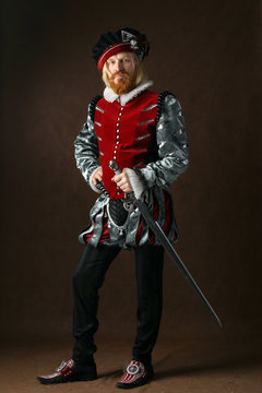 portrait of a man of the Middle Ages