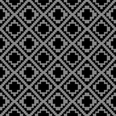 Elegant dark antique background image of pixel diamond check