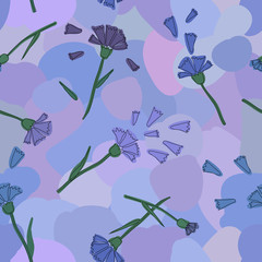 Cornflower violet pattern