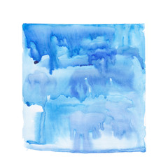 Watercolor texture blue spot