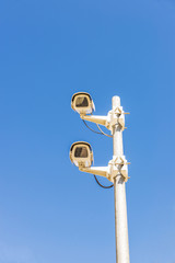 Two security cameras
