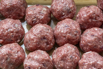 Raw beef croquettes