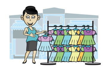 a baby on the way vector illustrations