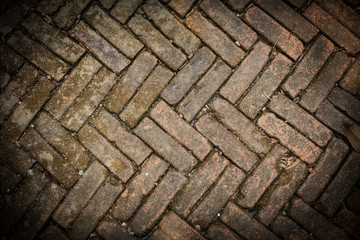 Background of old vintage brick wall