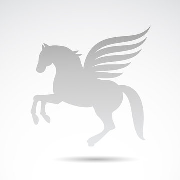 Pegasus vector icon.