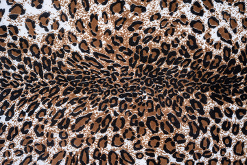 texture of print fabric striped leopard