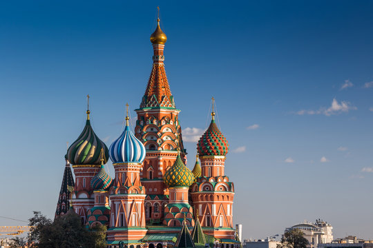 Moscow,Russia,Red square,view of St. Basil's Cathedral