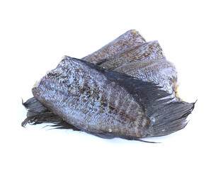 dried fish isolate on white background