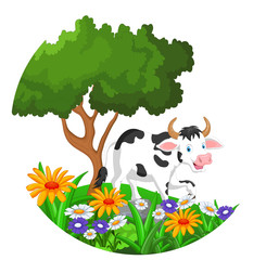 Cute cow cartoon
