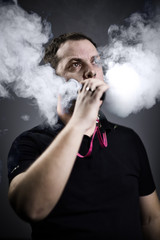 Vaping man.