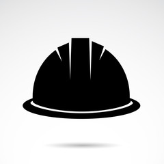 Helmet vector icon.