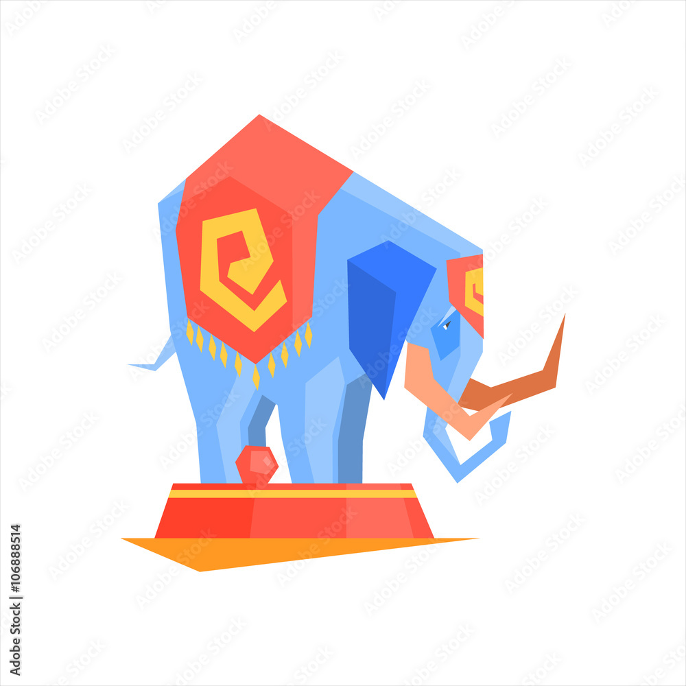 Sticker Circus Trained Elephant