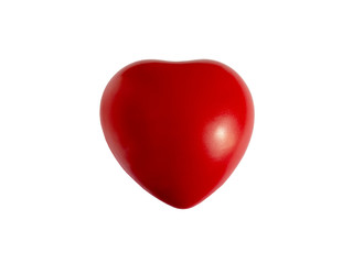 Red heart isolated