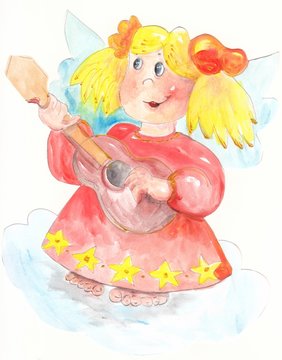 Guitarist angel