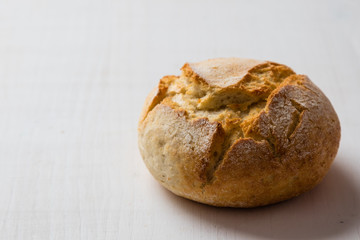 fresh crusty bread bun