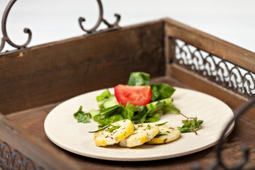 marinierter Ziegenkäse