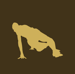break dance silhouette