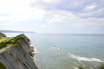 acantilados de la costa guipuzcoana