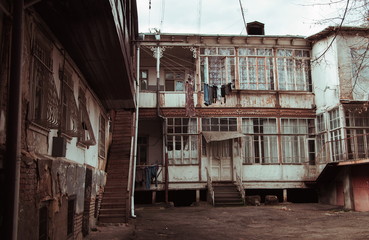 Old Tbilisi vintage housing.Georgia