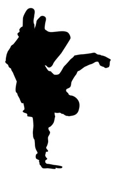 break dance silhouette