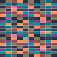 Seamless geometric pattern Seamless colorful brick wall