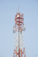 Telecommunications tower under