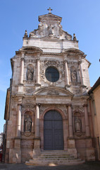 Fototapeta na wymiar Dijon, façade baroque de la chapelle des Carmélites, France