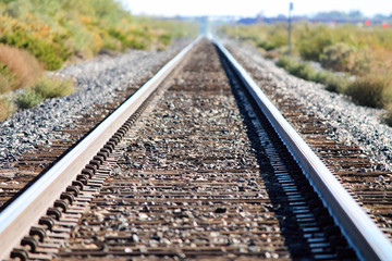 Fototapeta premium Railroad tracks in New Mexico