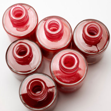 Group of nail varnishes
