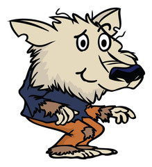 cartoon werewolf